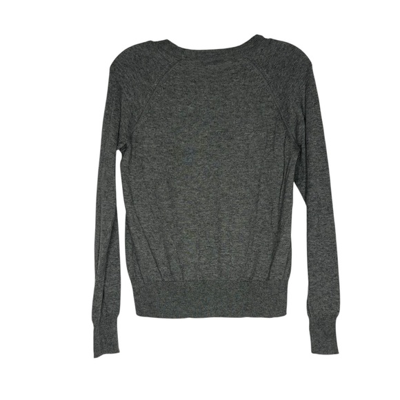 Theory Grey Cashmere Blend Crew Neck Sweater Size Small - Picture 3 of 4